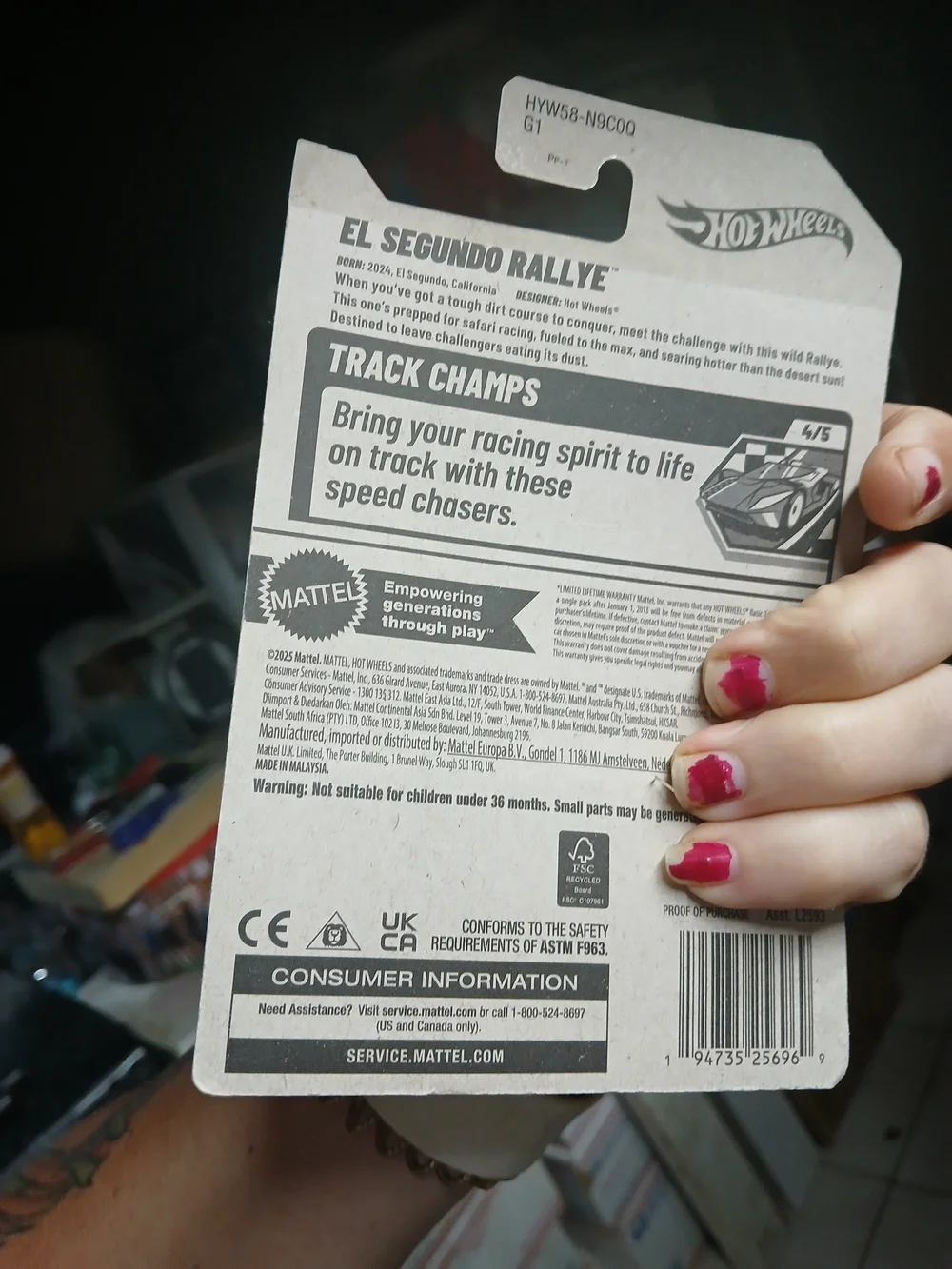 2025 Hot Wheels El Segundo Rallye (Collector No. 242/250) from the Track Champs
